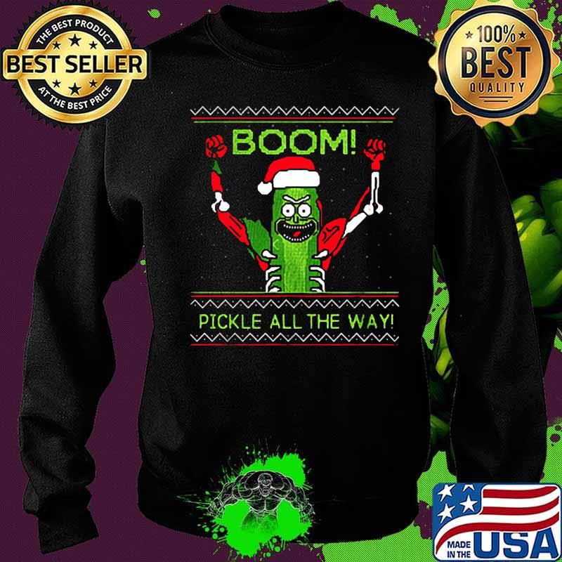 Merry christmas rick santa boom pickle all the way ugly s Sweater Merry christmas rick santa boom pickle all the way ugly s Sweater