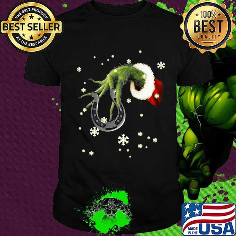 Merry christmas santa grinch horseshoe shirt