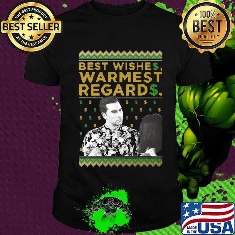 Merry christmas schitt's creek best wishes warmest regard ugly shirt