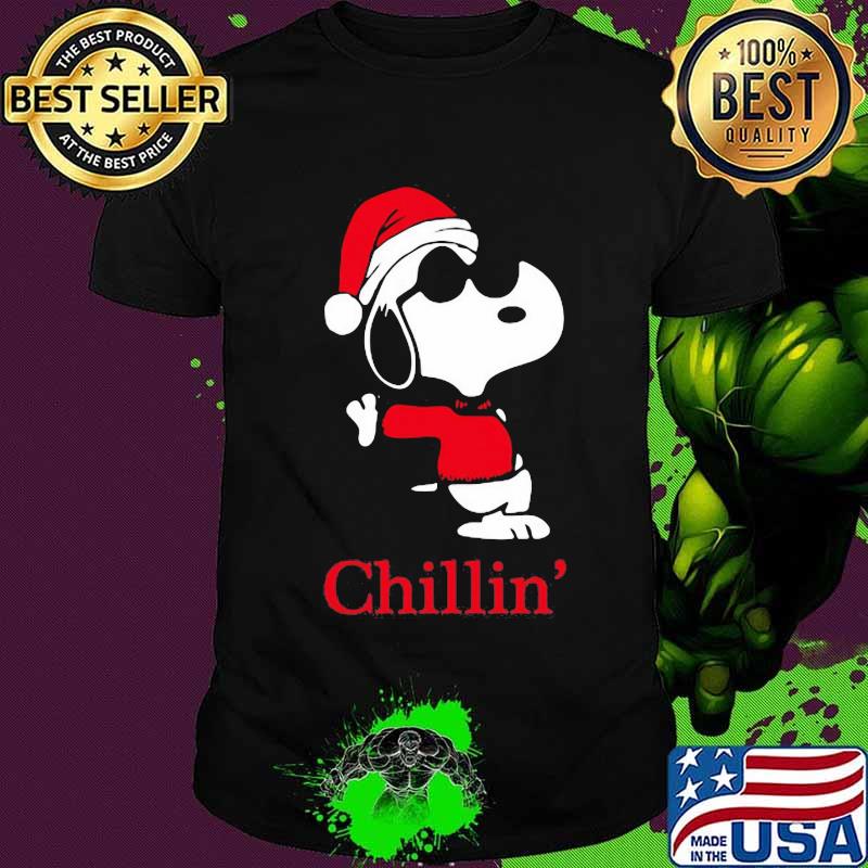 Merry christmas snoopy santa chillin shirt