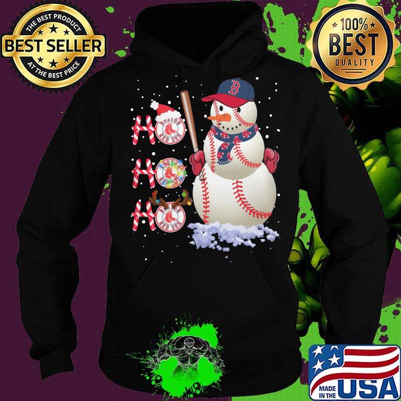Merry christmas snowman boston red sox baseball ho ho ho s Hoodie Merry christmas snowman boston red sox baseball ho ho ho s Hoodie