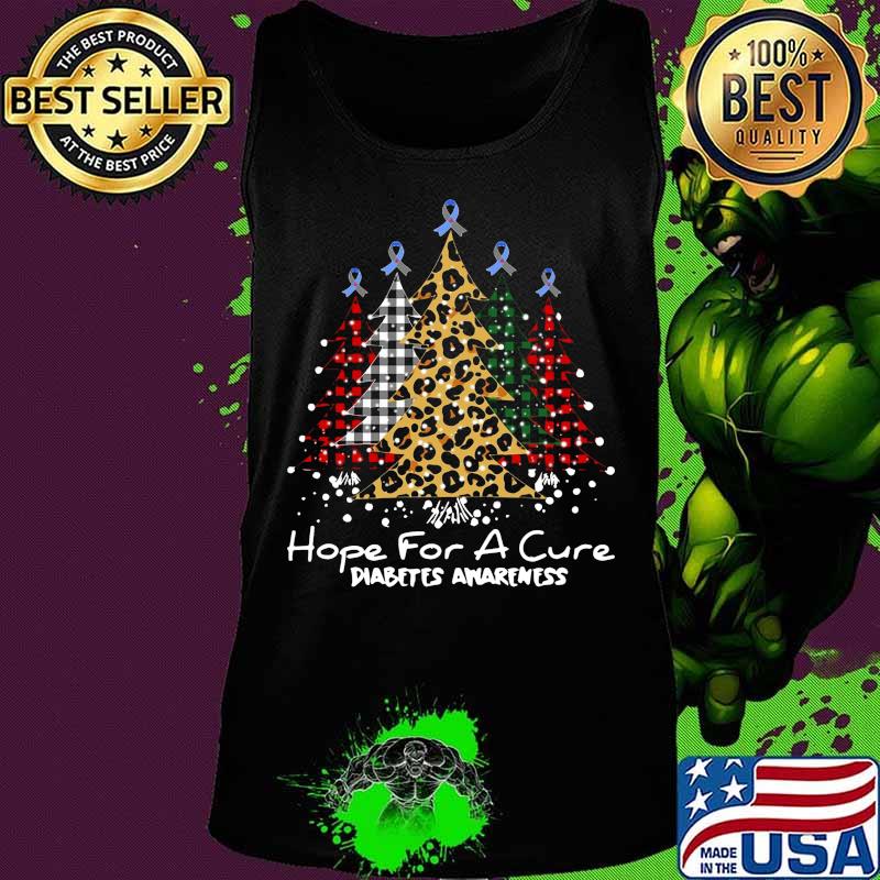 Merry christmas tree hope for a cure diabetes awareness s Tank top Merry christmas tree hope for a cure diabetes awareness s Tank top