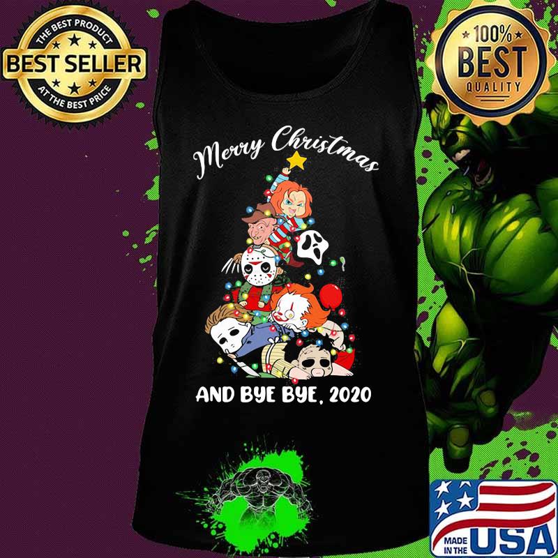 Merry christmas tree horror characters and bye bye 2020 s Tank top Merry christmas tree horror characters and bye bye 2020 s Tank top