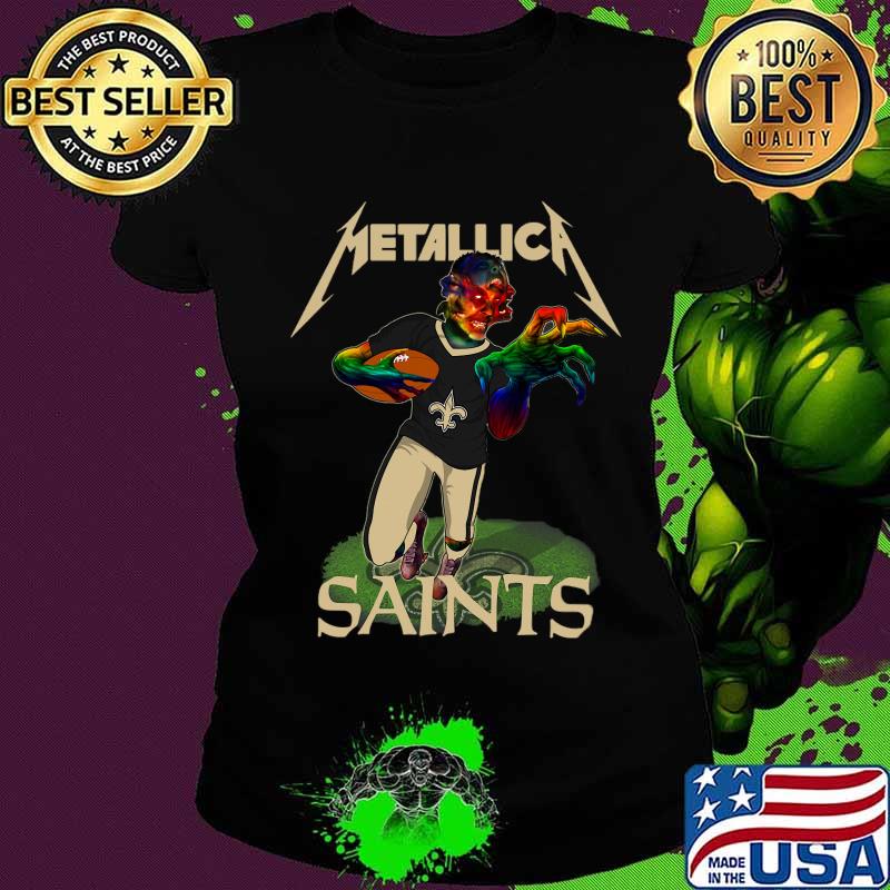 Metallica band new orleans saints football s Ladies tee Metallica band new orleans saints football s Ladies tee