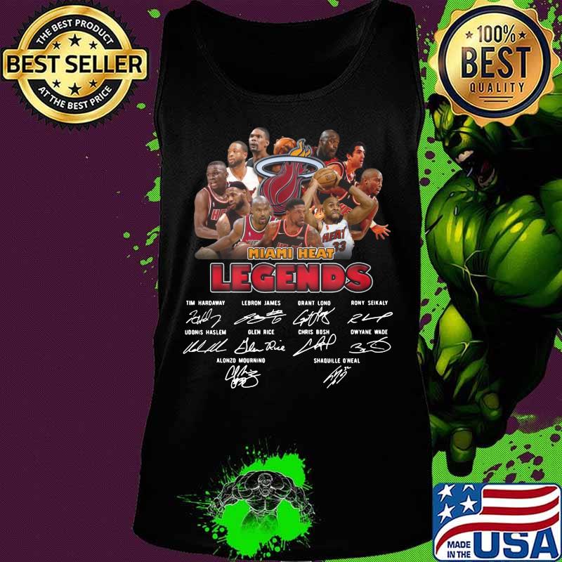 Miami heat legends basketball players signatures s Tank top Miami heat legends basketball players signatures s Tank top