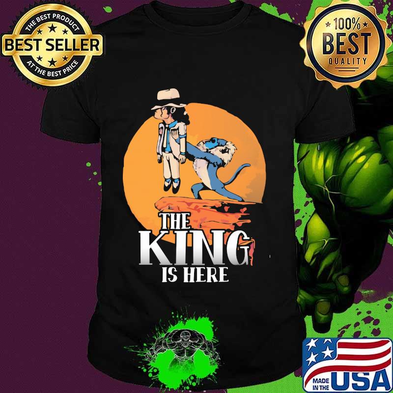 Michael jackson and monkey the king is here shirt