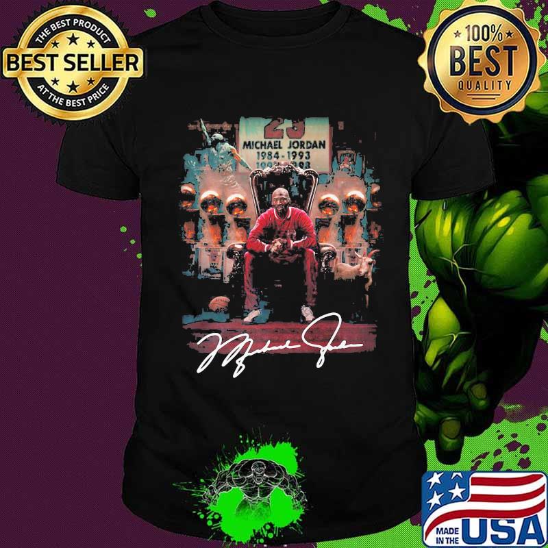 Michael jordan 1984 1993 champions signatures shirt