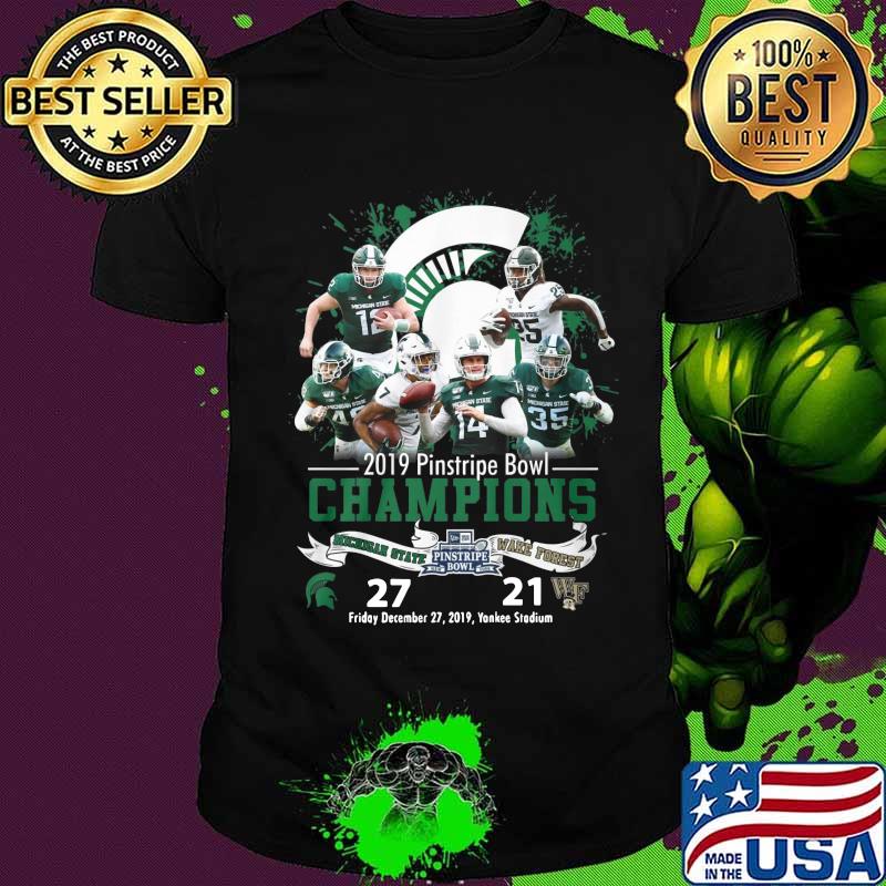 Michigan state athletics 2019 pinstripe bowl champions shirt