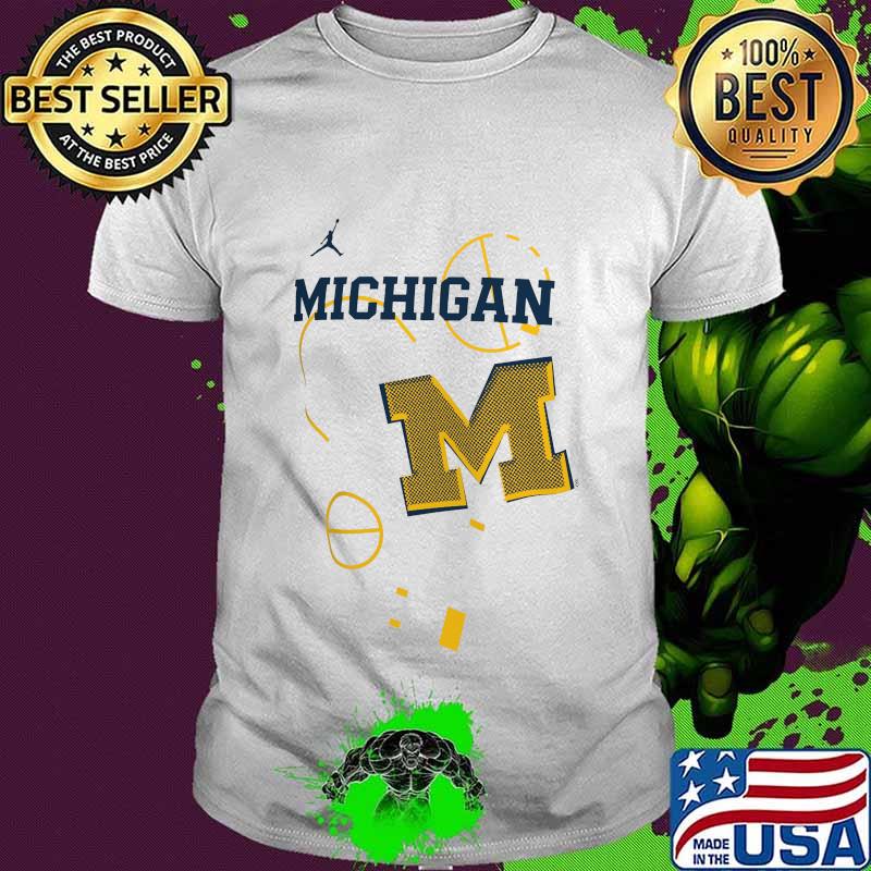 Michigan wolverines basketball logo shirt