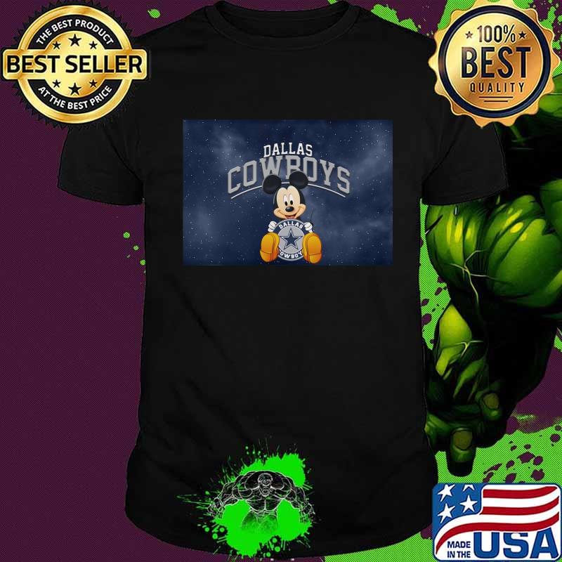 Mickey mouse hug dallas cowboys shirt