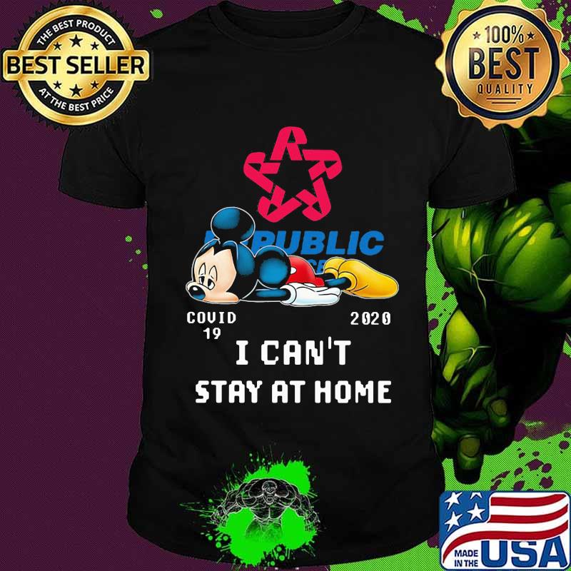 Mickey mouse public covid-19 2002 i can't stay at home shirt