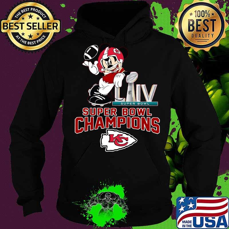 Mickey mouse super bowl liv champions kansas city chiefs s Hoodie Mickey mouse super bowl liv champions kansas city chiefs s Hoodie