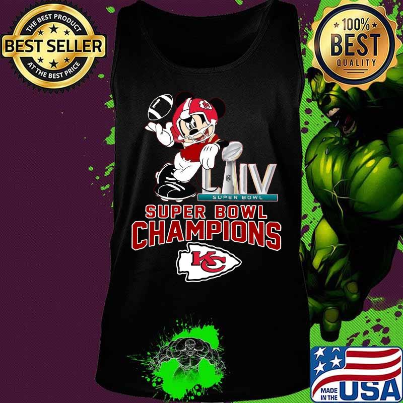 Mickey mouse super bowl liv champions kansas city chiefs s Tank top Mickey mouse super bowl liv champions kansas city chiefs s Tank top
