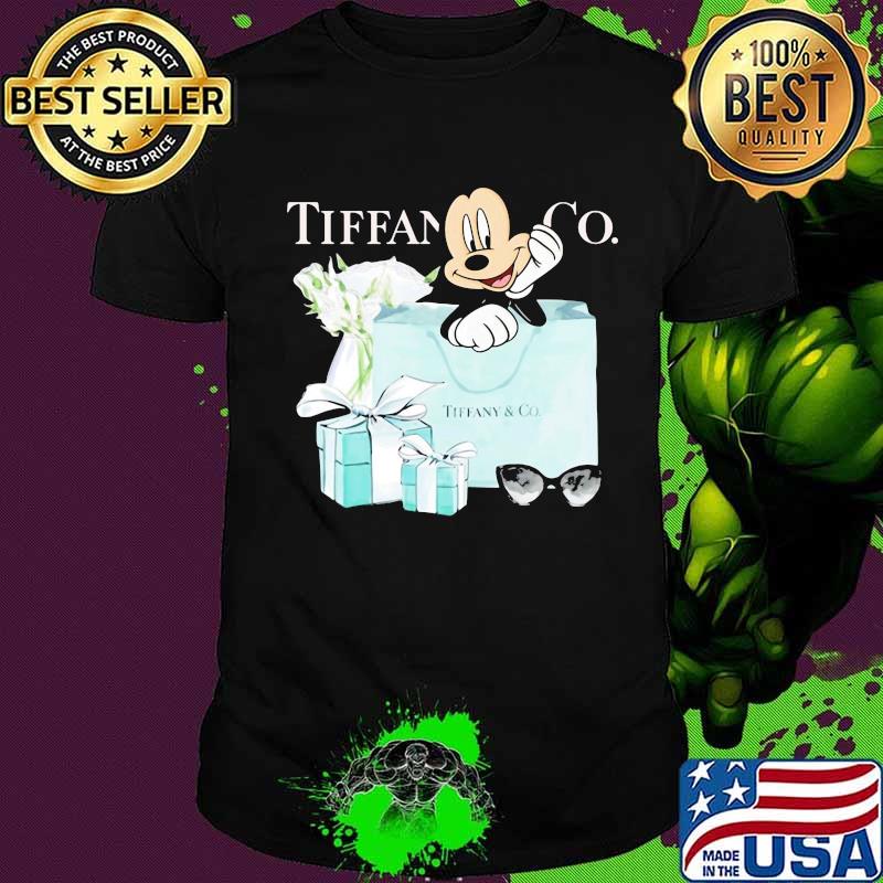 Mickey mouse tiffany and co flowers shirt