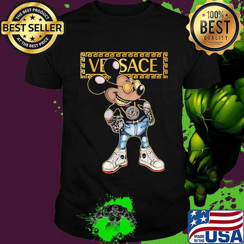 Mickey mouse versace logo shirt