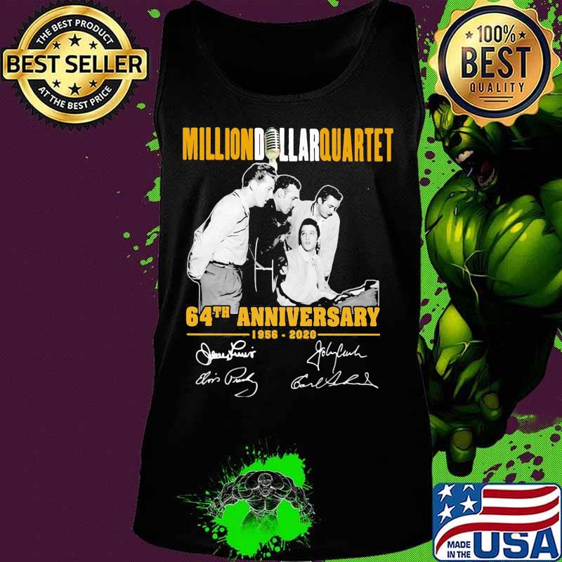 Million dollar quartet 64th anniversary 1856 2020 signatures s Tank top Million dollar quartet 64th anniversary 1856 2020 signatures s Tank top