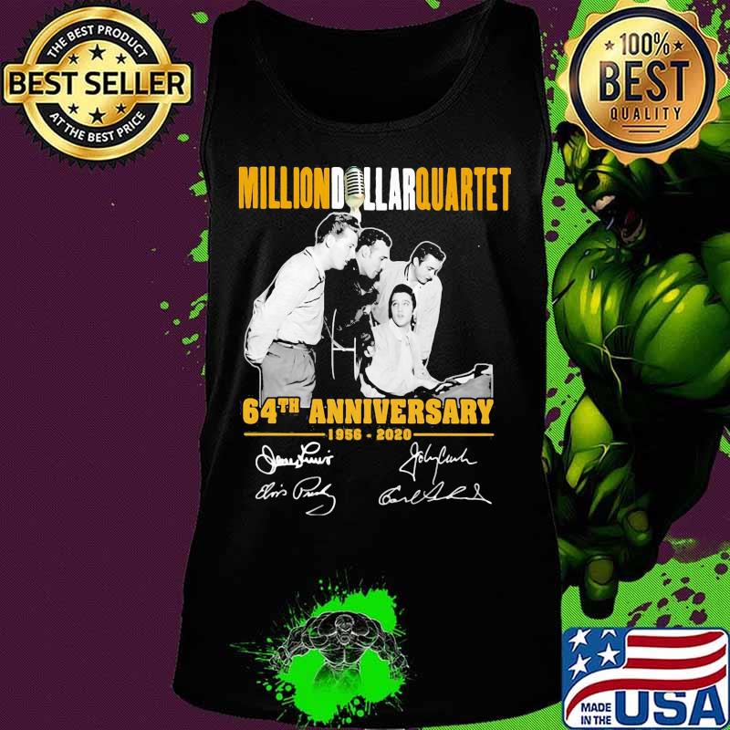 Million dollar quartet 64th anniversary 1956 2020 signatures s Tank top Million dollar quartet 64th anniversary 1956 2020 signatures s Tank top