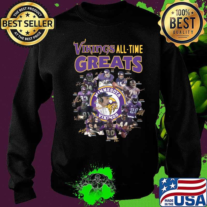 Minnesota vikings all time greats signatures s Sweater Minnesota vikings all time greats signatures s Sweater