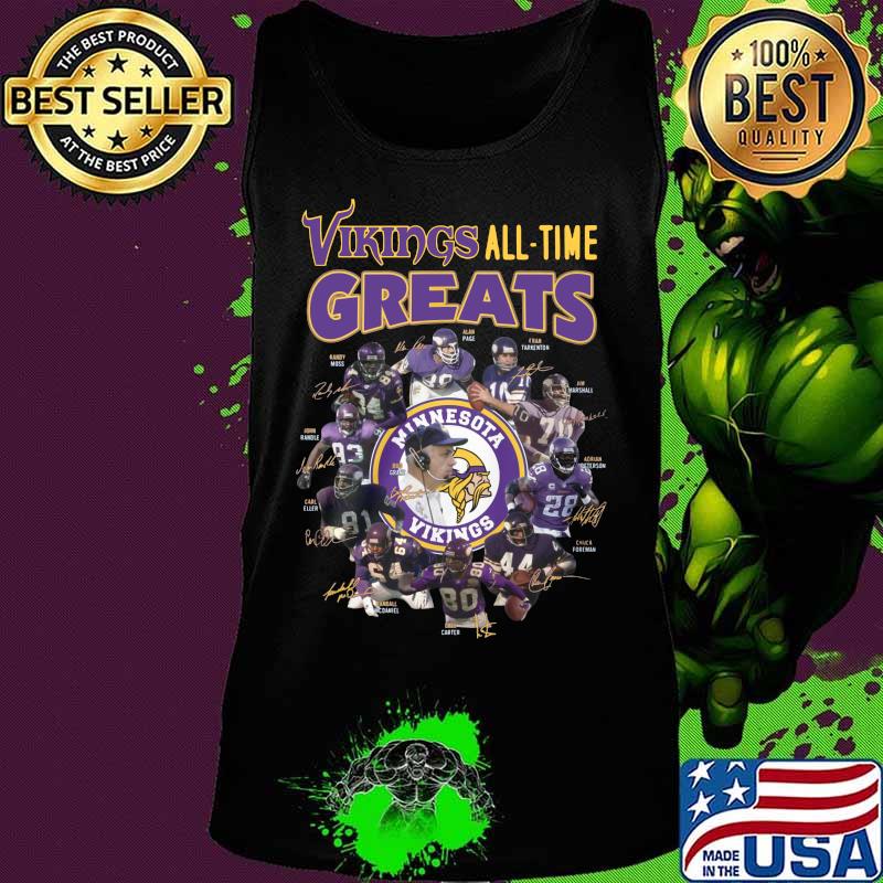 Minnesota vikings all time greats signatures s Tank top Minnesota vikings all time greats signatures s Tank top