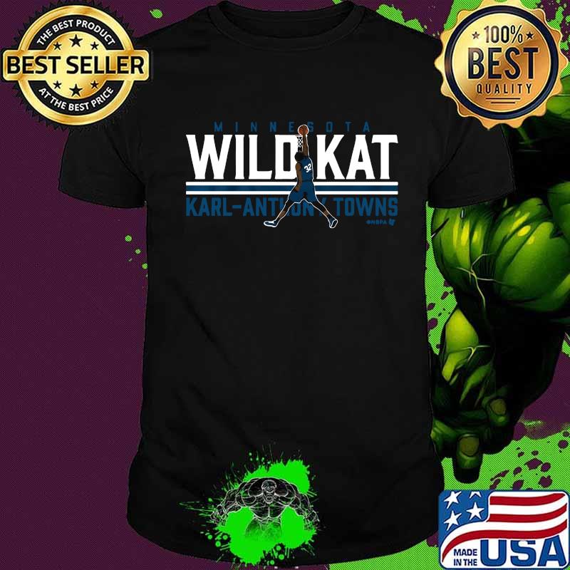 Minnesota wild kat karl anthony towns hbpa basketball shirt