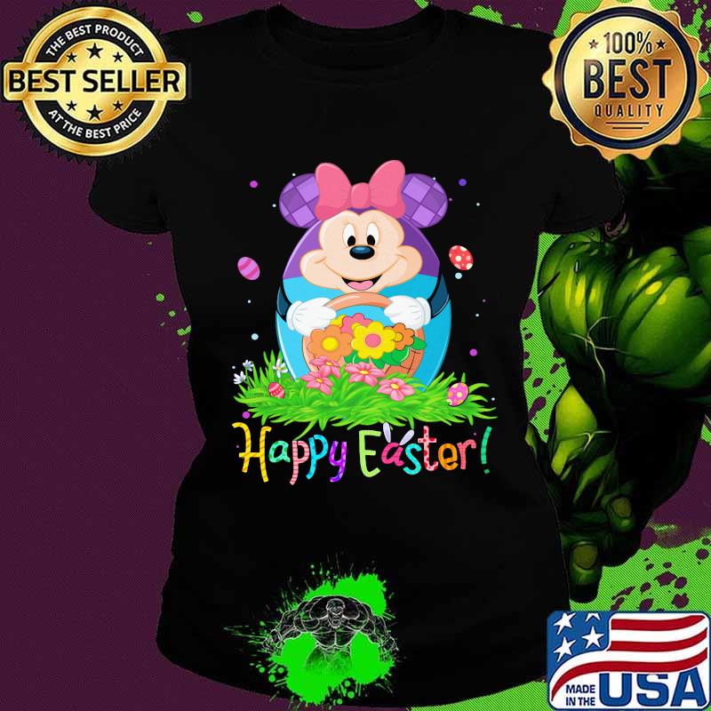 Minnie mouse happy easter flower s Ladies tee Minnie mouse happy easter flower s Ladies tee