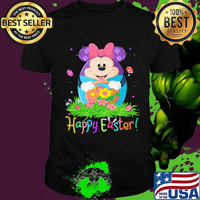 Minnie mouse happy easter flower shirt
