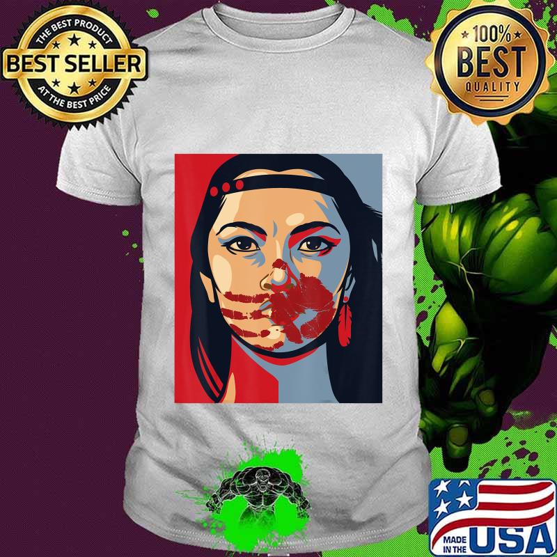 MMIW Awareness Indigenous Woman Art Stolen Sisters T-Shirt