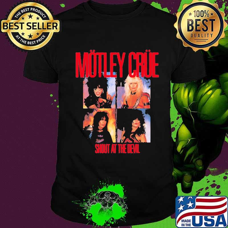 Motley crue band shout at the devil shirt