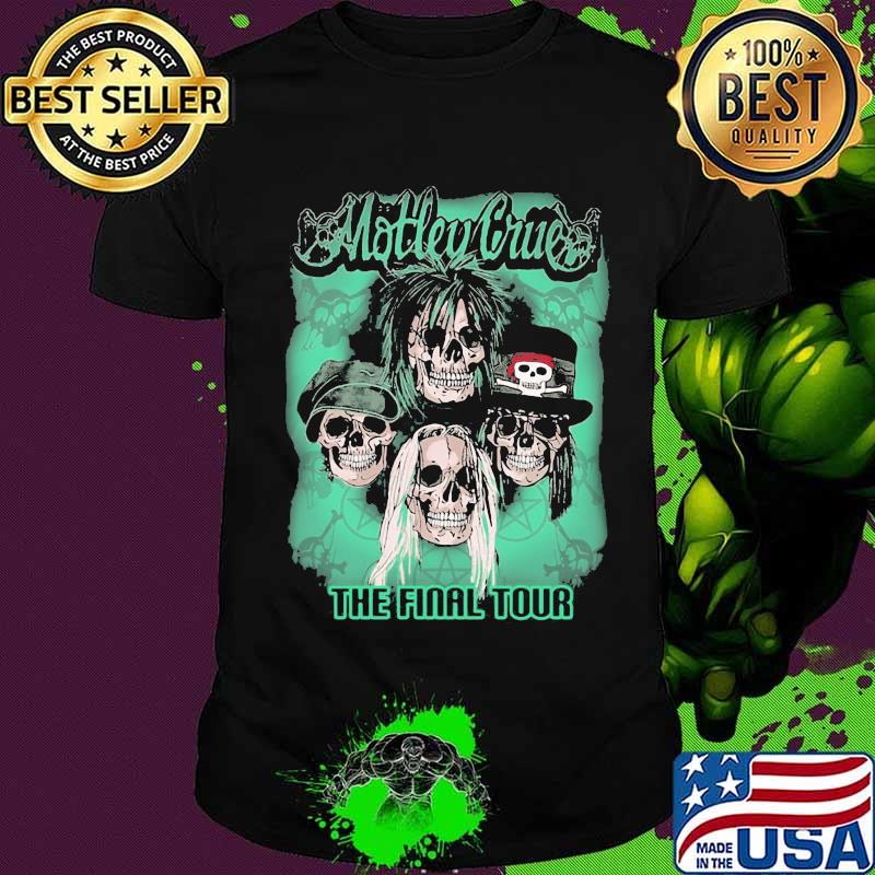 Motley crue band the final tour skull shirt