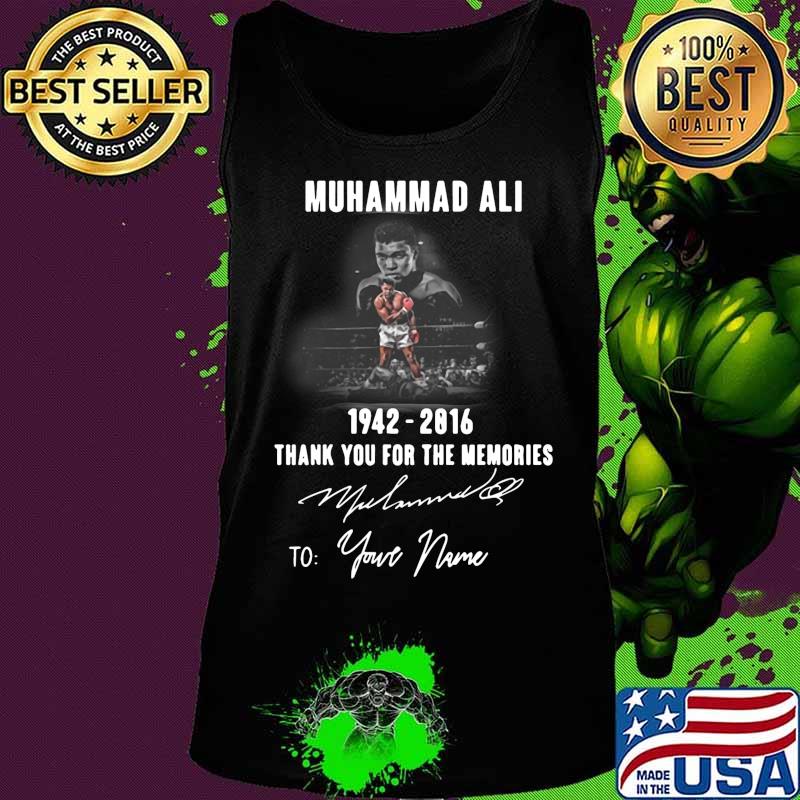 Muhammad ali 1942 2016 thank you for the memories to your name signature s Tank top Muhammad ali 1942 2016 thank you for the memories to your name signature s Tank top