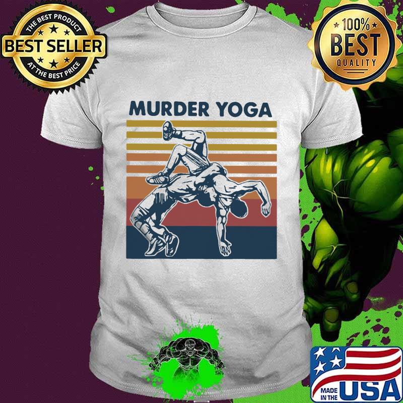 Murder yoga vintage retro taekwondo shirt