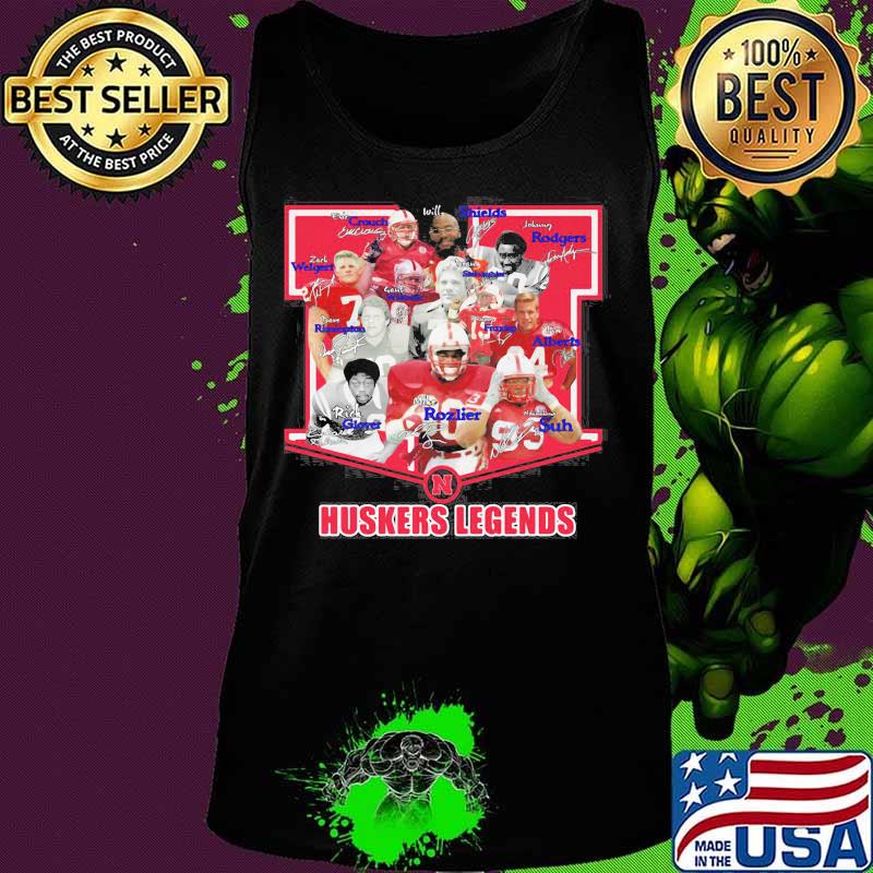 Nebraska cornhuskers football legends players signatures s Tank top Nebraska cornhuskers football legends players signatures s Tank top