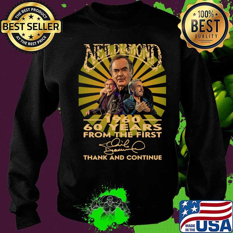 Neil diamond 1960 60 years from the first thank and continue signature s Sweater Neil diamond 1960 60 years from the first thank and continue signature s Sweater