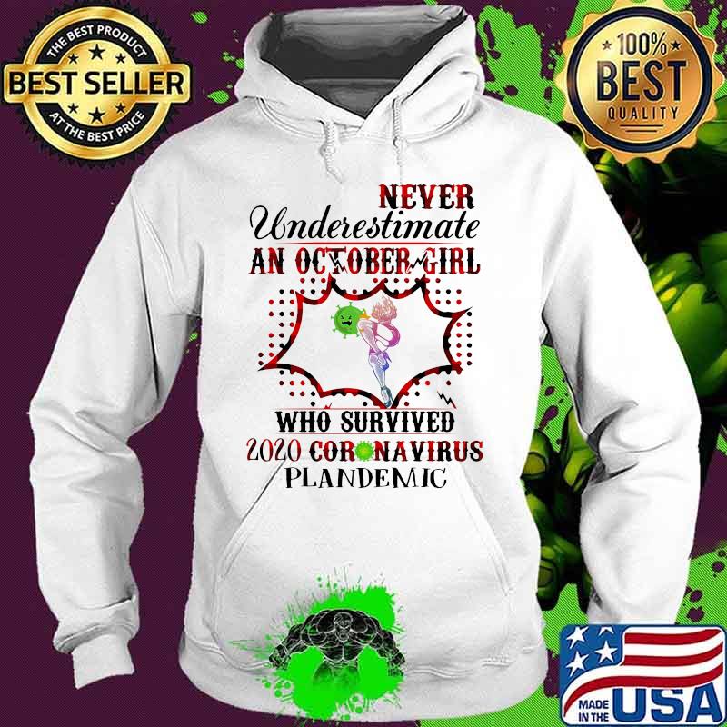 Never underestimate an october girl who survived 2020 coronavirus plandemic s Hoodie Never underestimate an october girl who survived 2020 coronavirus plandemic s Hoodie