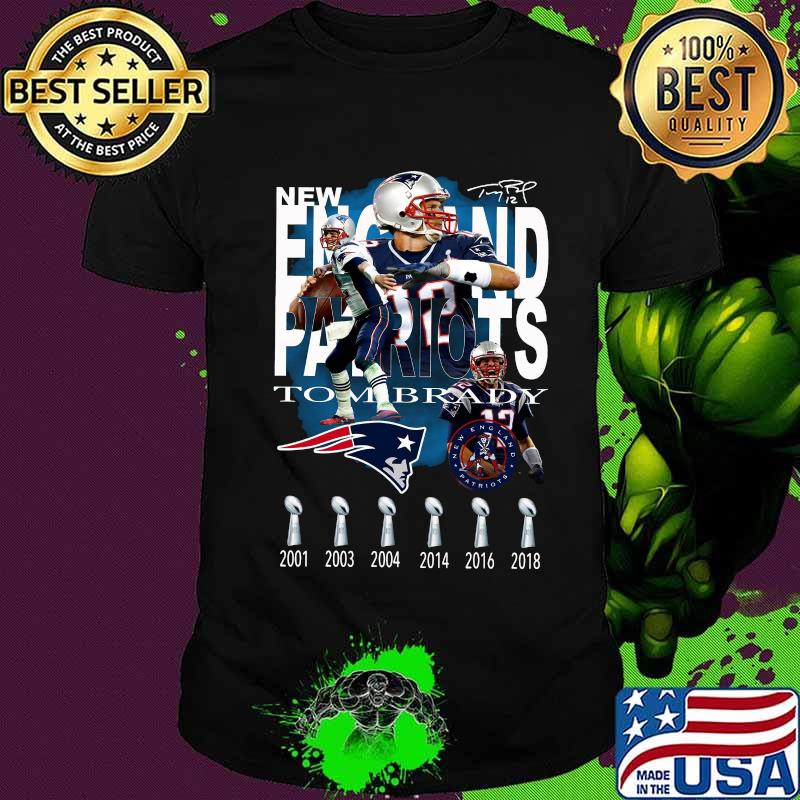 New england patriots tom brady champions signature shirt