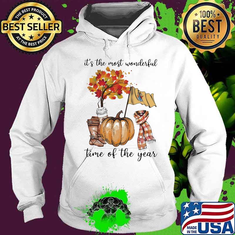 New jersey flag it's the most wonderful time of the year leaves s Hoodie New jersey flag it's the most wonderful time of the year leaves s Hoodie