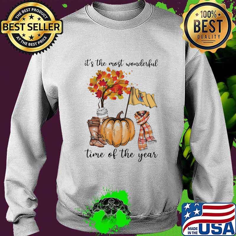 New jersey flag it's the most wonderful time of the year leaves s Sweater New jersey flag it's the most wonderful time of the year leaves s Sweater