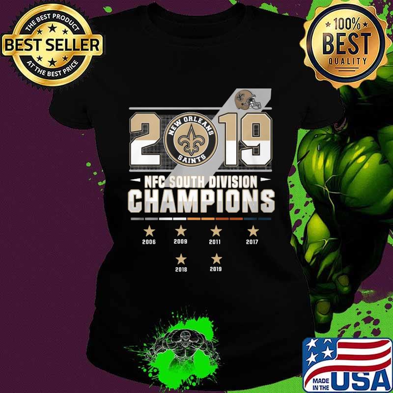 New orleans saints 2019 nfc south division champions s Ladies tee New orleans saints 2019 nfc south division champions s Ladies tee