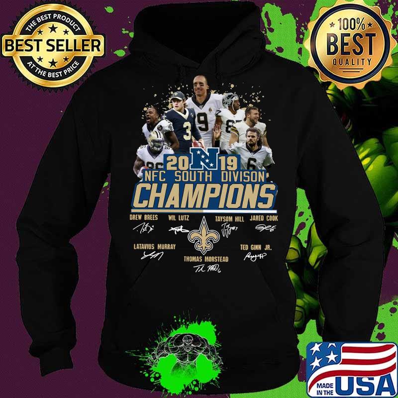 New orleans saints 2019 nfc south division champions signatures s Hoodie New orleans saints 2019 nfc south division champions signatures s Hoodie
