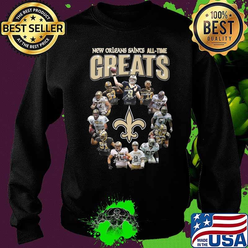 New orleans saints all time great signatures s Sweater New orleans saints all time great signatures s Sweater