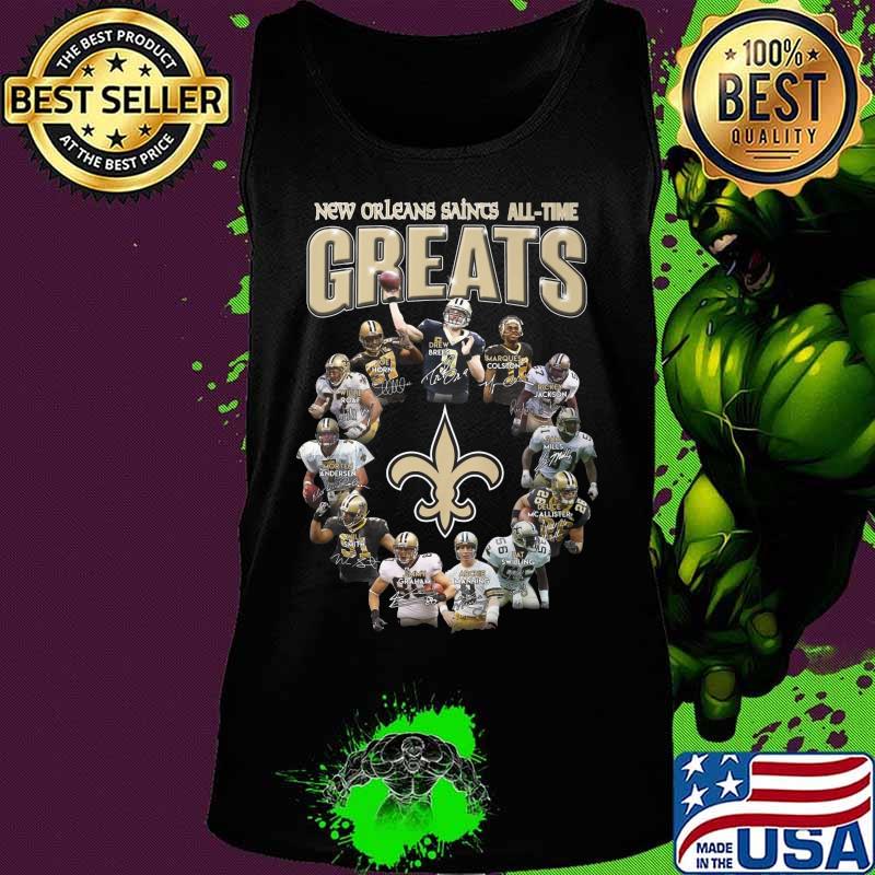 New orleans saints all time great signatures s Tank top New orleans saints all time great signatures s Tank top