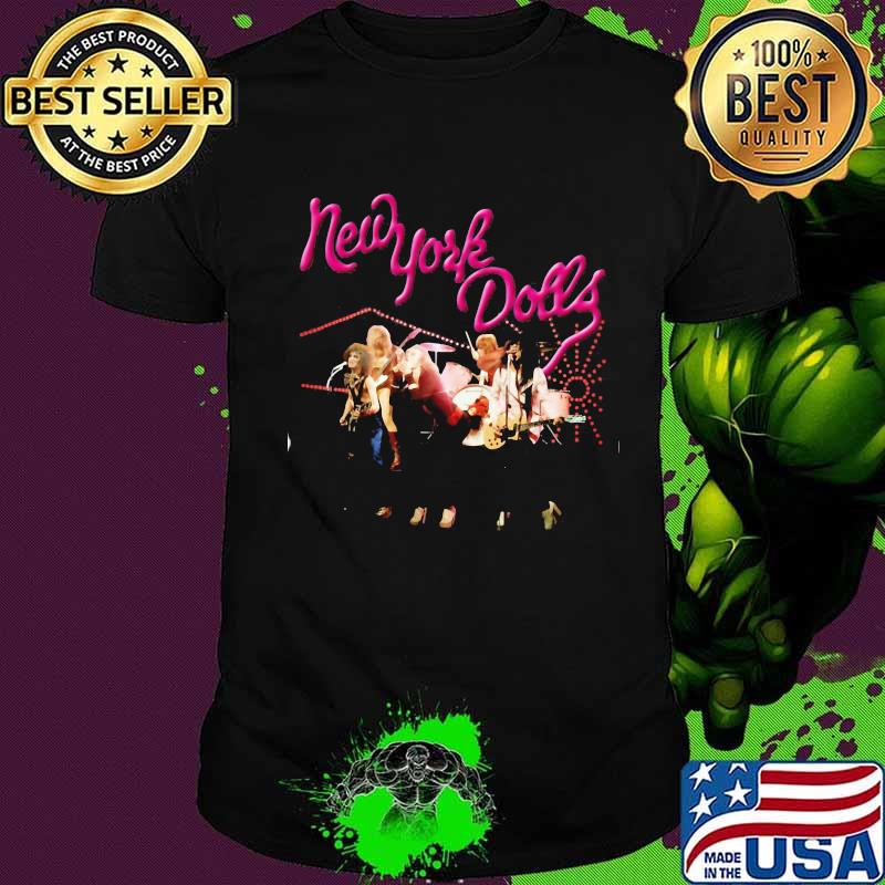New york dolls band members guitar shirt