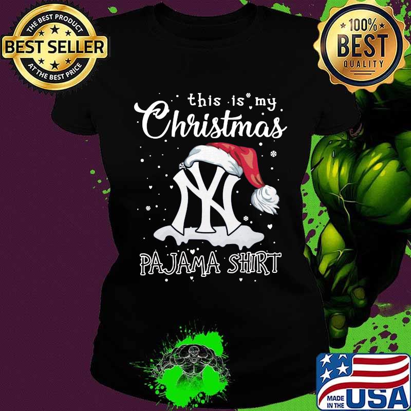 New york giants this is my christmas pajama s Ladies tee New york giants this is my christmas pajama s Ladies tee