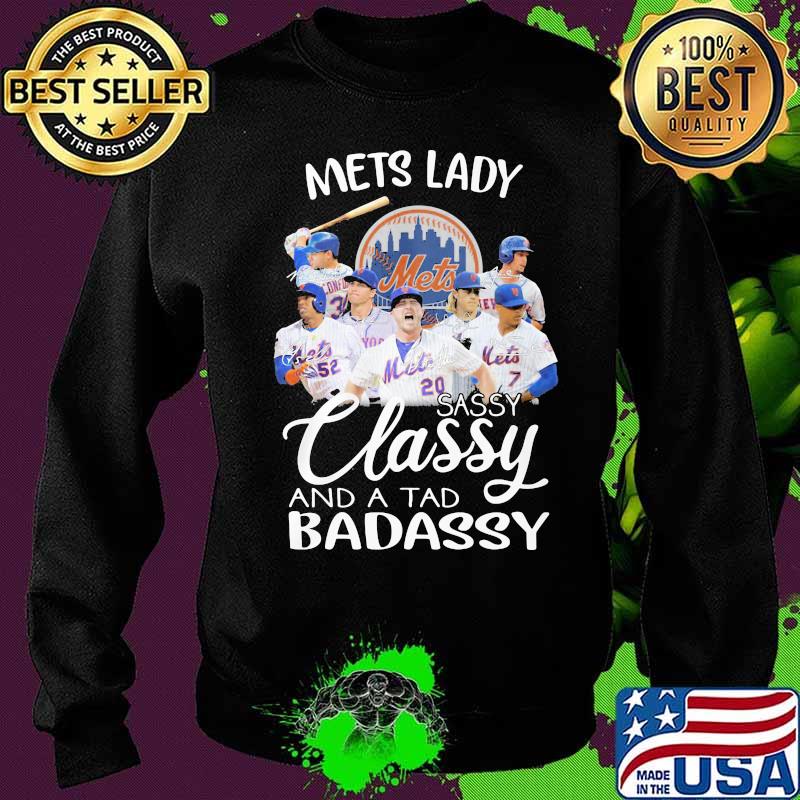 New york mets lady sassy classy and a tad badassy signatures s Sweater New york mets lady sassy classy and a tad badassy signatures s Sweater