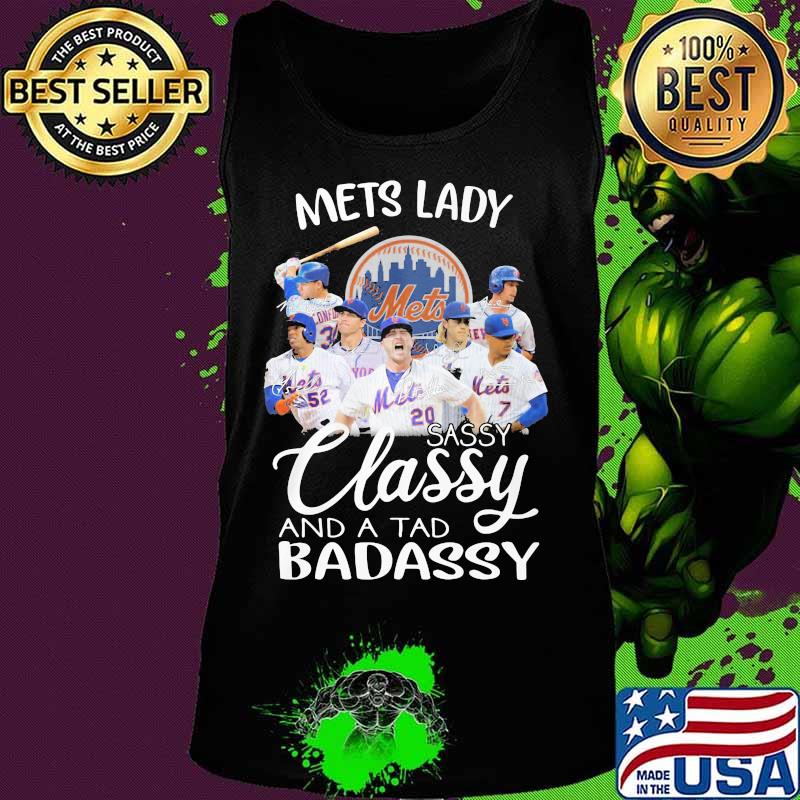 New york mets lady sassy classy and a tad badassy signatures s Tank top New york mets lady sassy classy and a tad badassy signatures s Tank top