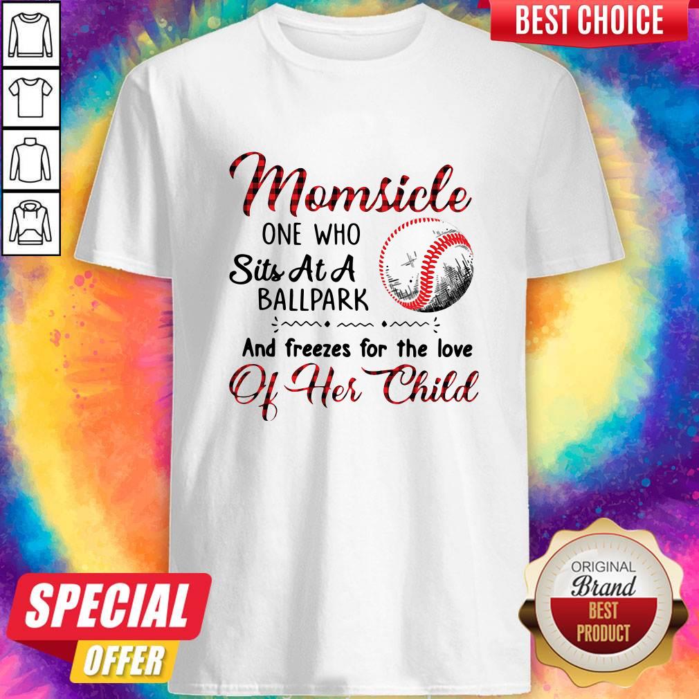 Nice Momsicle One Who Sits At A Ballpark And Freezes For The Love Of Her Child Shirt