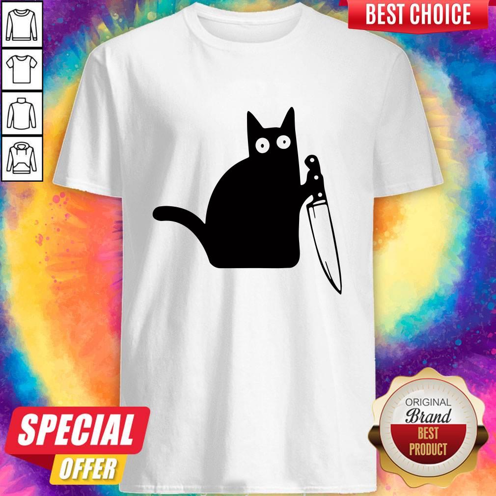 Nice Murderous Black Cat Shirt