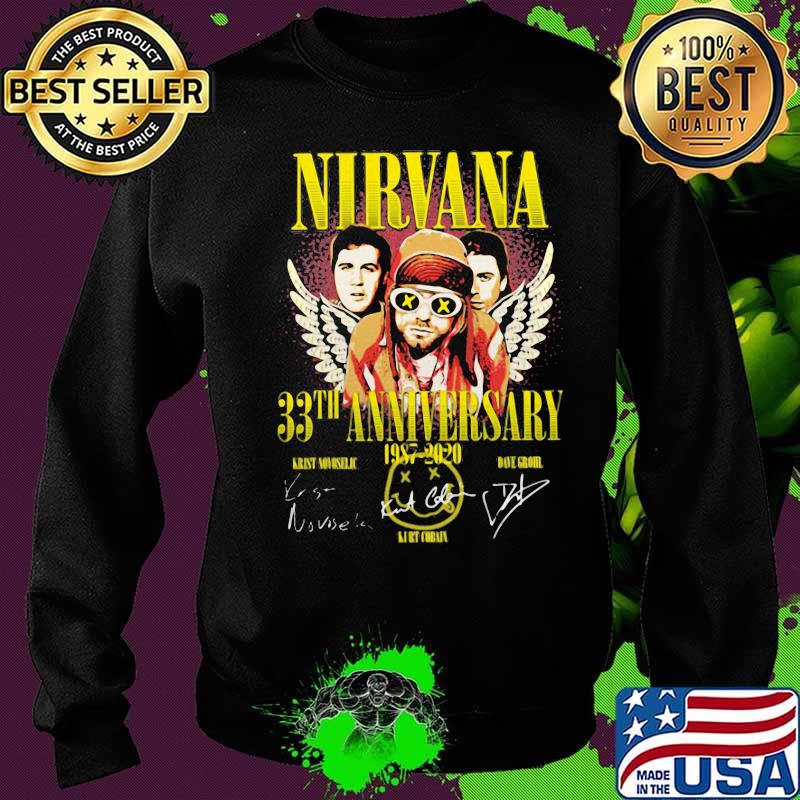 Nirvana 33th anniversary 1987 2020 members signatures s Sweater Nirvana 33th anniversary 1987 2020 members signatures s Sweater