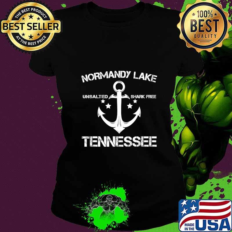 Normandy lake tennessee unsalted shark free s Ladies tee Normandy lake tennessee unsalted shark free s Ladies tee