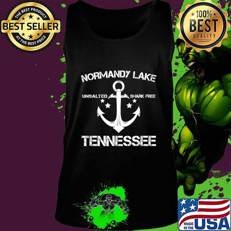 Normandy lake tennessee unsalted shark free s Tank top Normandy lake tennessee unsalted shark free s Tank top